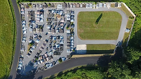 Vue aérienne du cimetière de Chirac-Bellevue